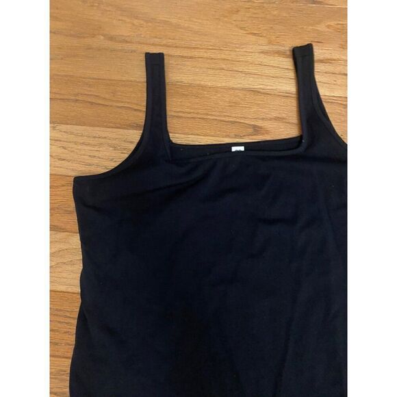 NWOT BP. Women's Black Sleeveless Bodysuit Square Neck cheeky bodysuit size XL - Picture 3 of 8
